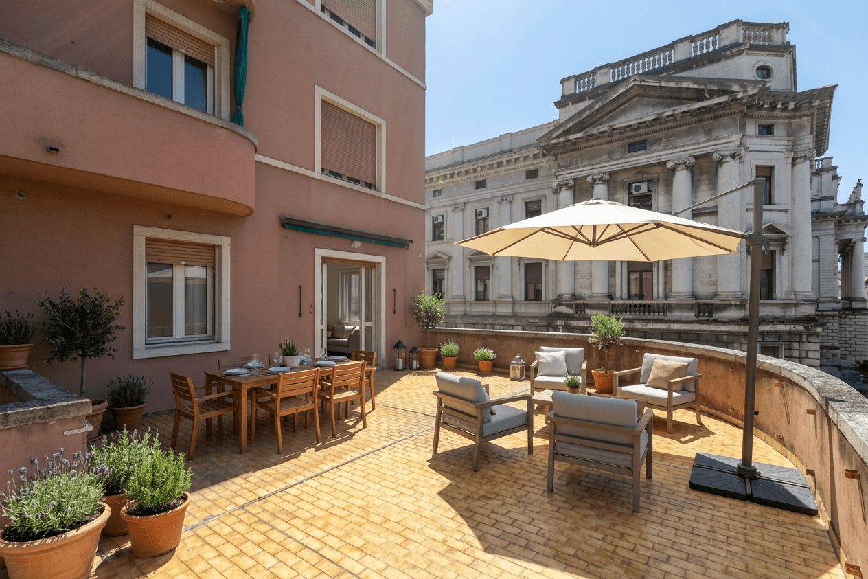 Immagine 0 | Esclusivo trilocale con terrazzo abitabile di 60 mq in zona centrale - La Rue Immobiliare